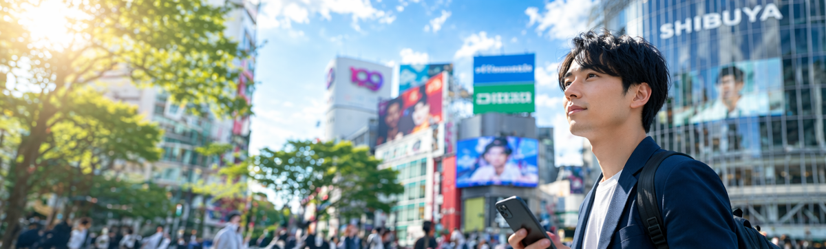 渋谷でクリニックを探すイメージ